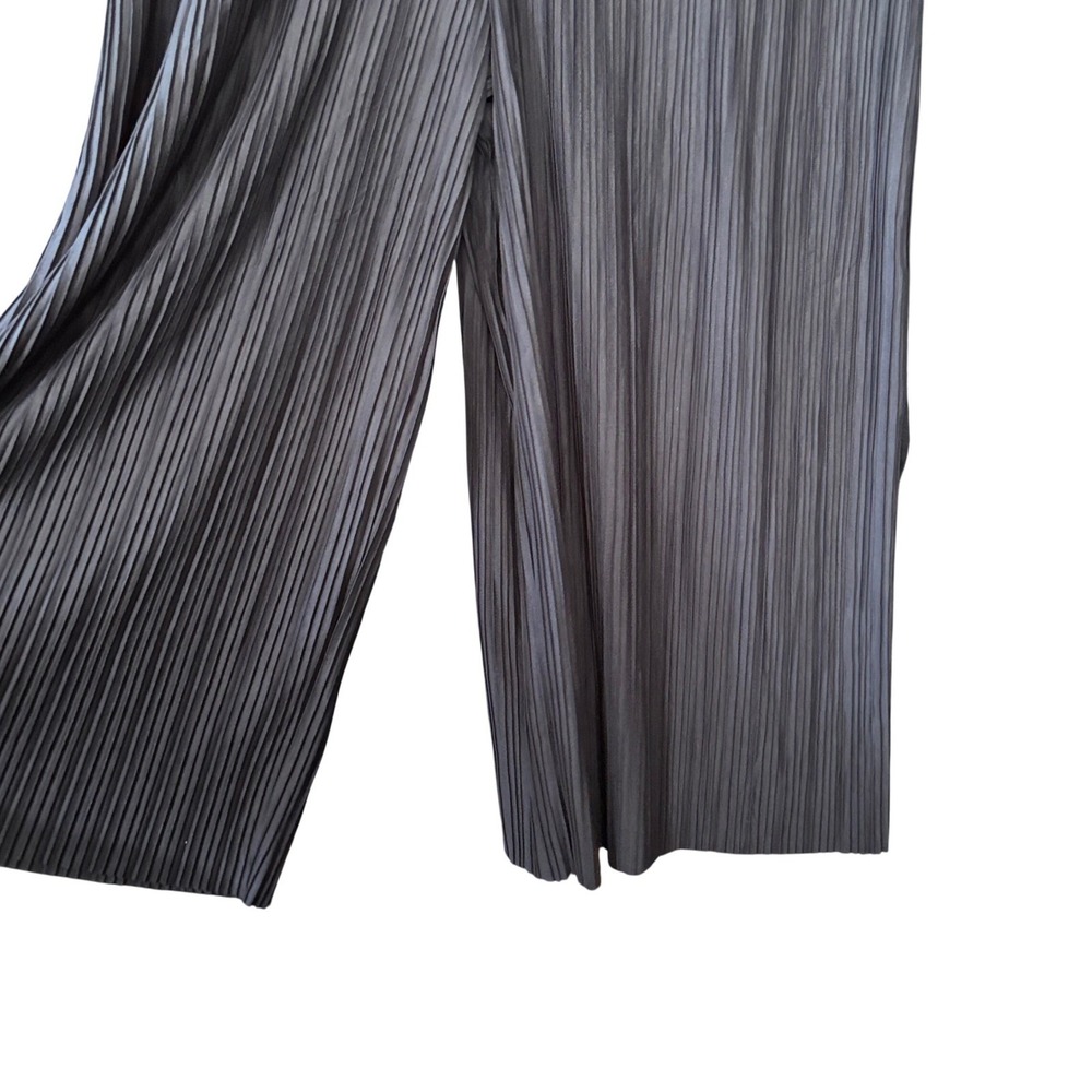 J. Jill Pure Jill Women's XL Pleated Jumpsuit NEW Wide Leg Black Pearl Lagenlook - Picture 2 of 9